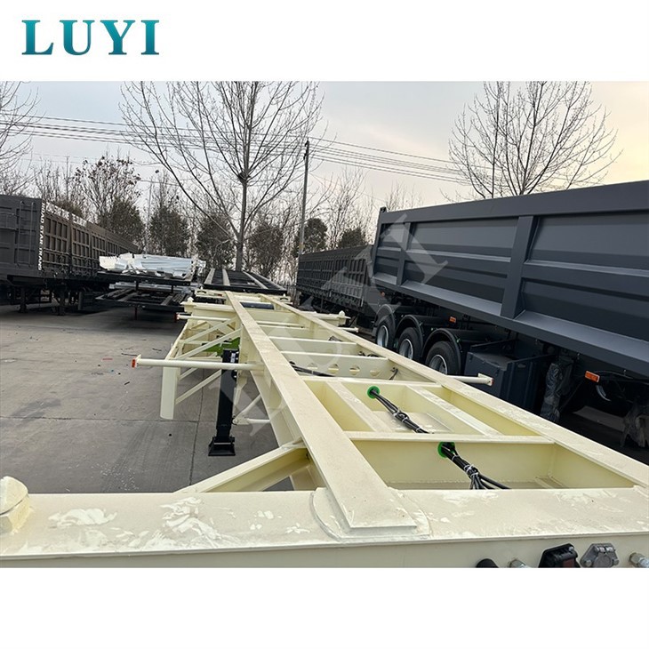 2 Axle 40ft Container Semi Trailer For Logistics Transport factory 2 Axle 40ft Container Semi Trailer For Logistics Transport factory